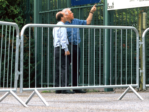 Pedestrian crowd barriers 2.3m long Gallery Image