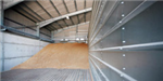 Grain Store, Norfolk.
Galvanised portal frame, fibre-cement roof, metal wall cladding, concrete grain wall panels, roller shutter doors & personnel doors. Gallery Thumbnail