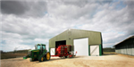 Grain Store, Norfolk.
Steel portal frame, fibre-cement roof cladding, single skin metal wall cladding, concrete grain wall panels, galvanised roller shutter doors &  steel personnel doors. Gallery Thumbnail