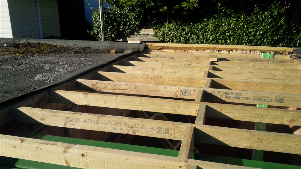 Rebuilding garage roof in Packenham Road Basingstoke Gallery Image