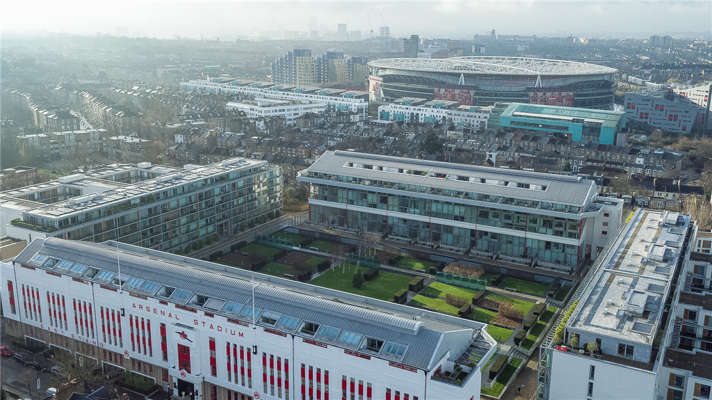 Roof survey at the old Arsenal Stadium (Highbury), now flats Gallery Image