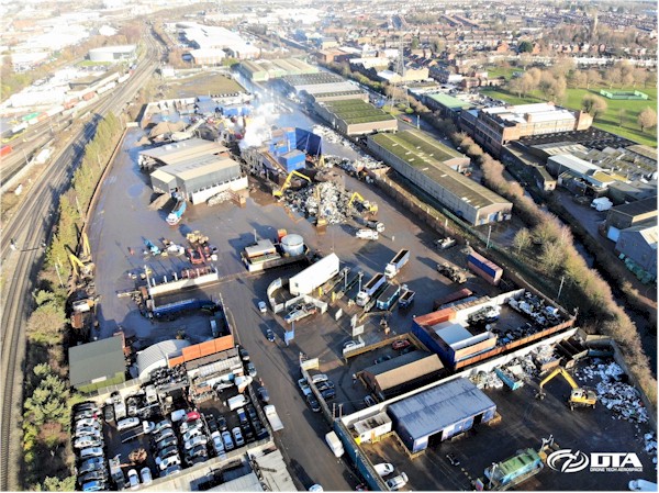 Recycling Site Volume Surveys & Calculations - Birmingham - Drone Tech Aerospace Gallery Image