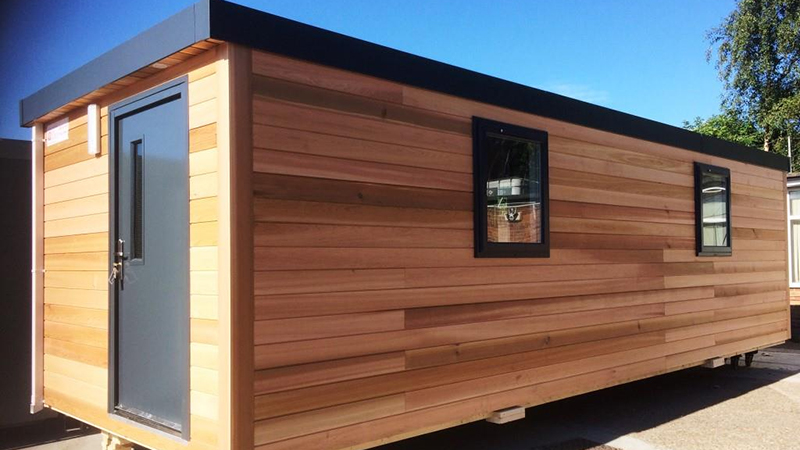 Cedar clad Portable Cabin Gallery Image