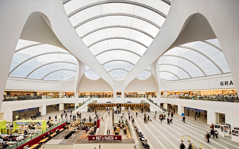 Column covers at Birmingham New Street station. Gallery Image