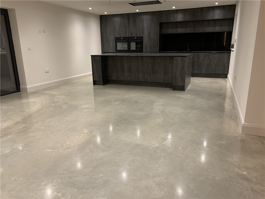 Polished concrete - Leicester - Silver grey colour  Gallery Image