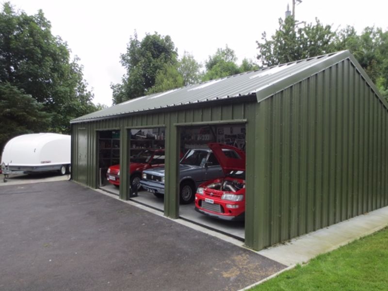 Gold Range Bespoke Car Garage by Shanette Sheds Gallery Image