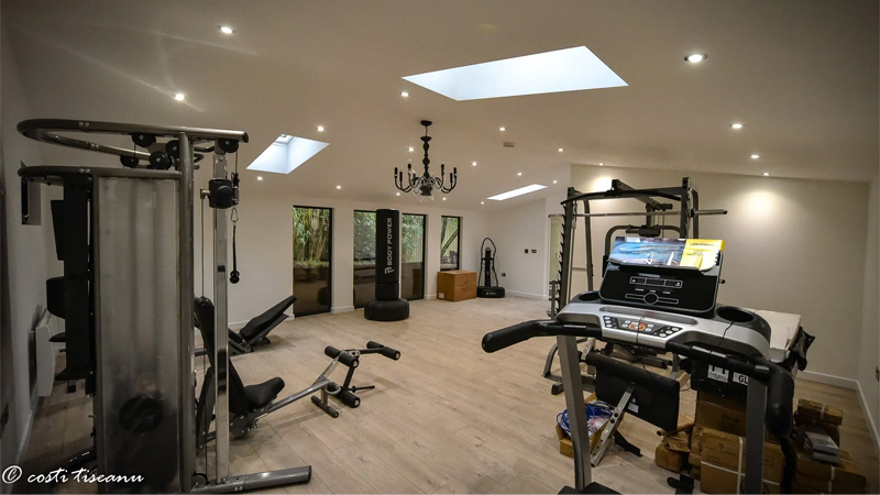 Inside GYM room -garden building done using SIP panels to be used as a personal GYM  Gallery Image