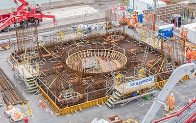 Hinkley C, Nuclear Station, United Kingdom.
Klinbridge Construction partner with EFCO UK to provide over 2,200m²/300 tonnes of PLATE GIRDER, REDI-RADIUS and SUPER STUD forms for the project. Gallery Image