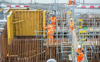 Hinkley C, Nuclear Station, United Kingdom.
Klinbridge Construction partner with EFCO UK to provide over 2,200m²/300 tonnes of PLATE GIRDER, REDI-RADIUS and SUPER STUD forms for the project. Gallery Image