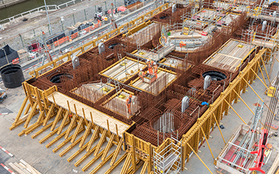 Hinkley C, Nuclear Station, United Kingdom.
Klinbridge Construction partner with EFCO UK to provide over 2,200m²/300 tonnes of PLATE GIRDER, REDI-RADIUS and SUPER STUD forms for the project. Gallery Image