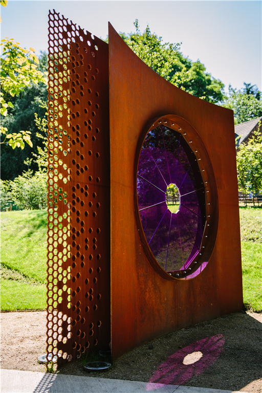 Violet Feature as part of an installation at Daresbury science park Gallery Image