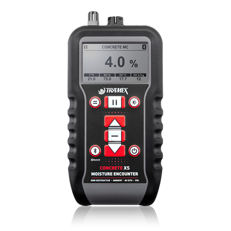 CONCRETE MOISTURE ENCOUNTER CMEX5 - MOISTURE METER FOR CONCRETE, ANHYDRITE & CEMENTITIOUS MATERIALS WITH HYGROMETER Gallery Image